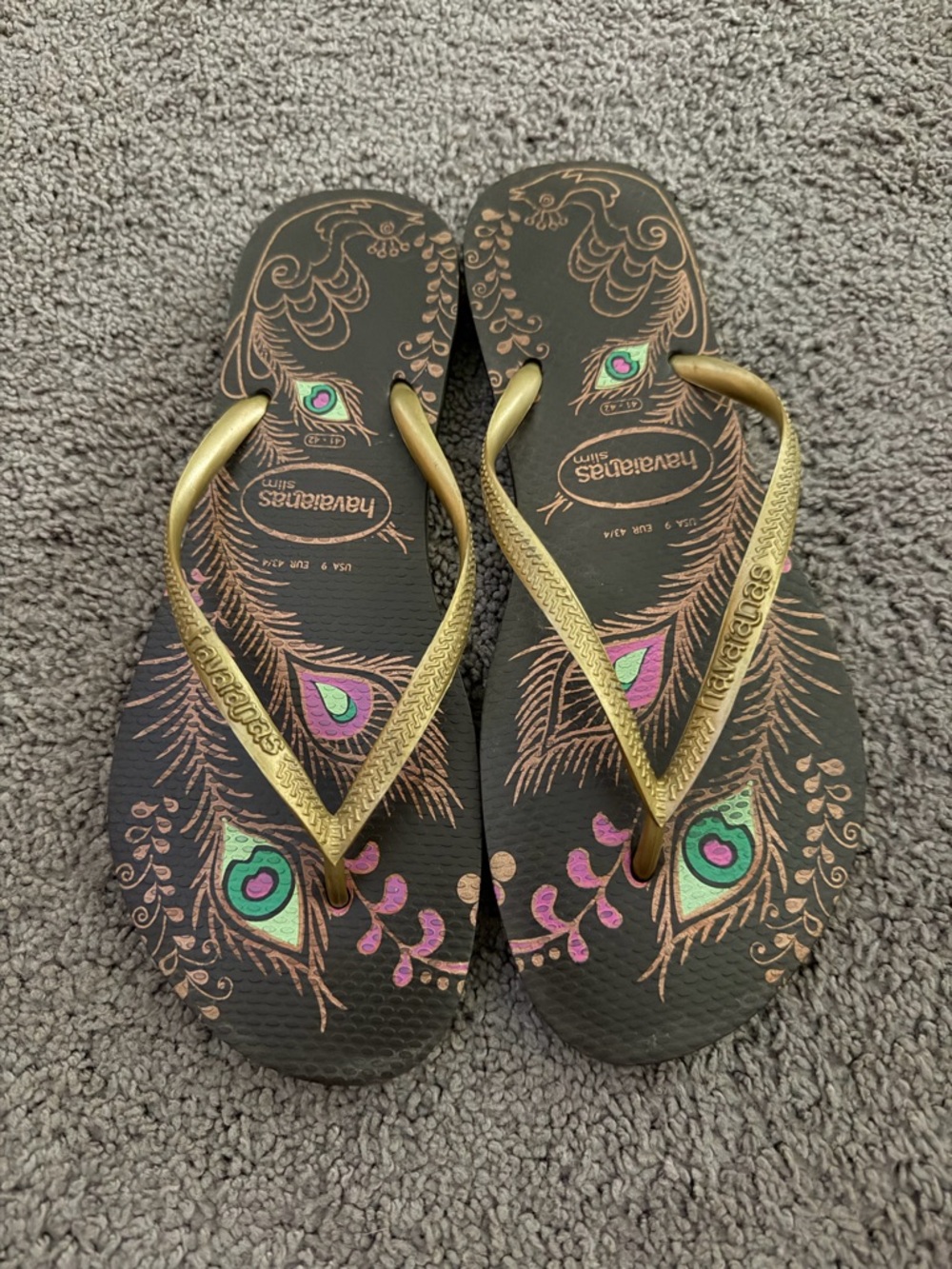 Havaianas Women's Slim Peacock Flip Flops